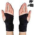 STAYOUNG 2PCS Wrist Brace - Carpal Tunnel Wrist Brace，Adjustable Strap, Brace Splint, Protective Fixation, Left Hand, Right Hand,Suitable For Wrist Joint Sprains（L/XL Size）