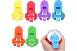 GIVUAIME 6/12 pièces ouvre-canettes de soda, 2025 Nouve Ouvre Boîte Manue, réutilisables Easy Can Opener, Ouvre-boîte simple pour Canettes en Aluminium Cola, Soda, Bière, Boissons (6)