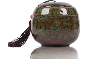 Youdear Memorials Kleine Urne für menschliche Asche, 6 cm, handgearbeitete Urne – schöne kleine Andenken-Urne – Mini-Urne aus Keramik – fasst ca. 70 cm3 Asche – Urne für Hundeasche Katzenasche