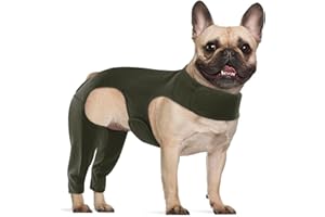 Hjyokuso Recovery Suit For Dogs - Dog Surgery Recovery Suit, Lick Sleeve For Rear Leg, Elbow Protector, Sleeve To Prevent Licking, Avoids Wound Infection - M