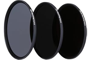 Rollei F:X Pro ND Filterset (ND8, ND64, ND1000) Neutraldichtefilter Set mit 3 Graufiltern (82mm) mit Ultrafeinem Coating Kratzfest Wasserdicht Rundfilter für Kameraobjektiv