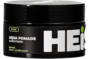 Heist Labs Aqua Pomade 100ml – Strong Hold Hair Styling Pomade for High Gloss Finish and All Hair Types