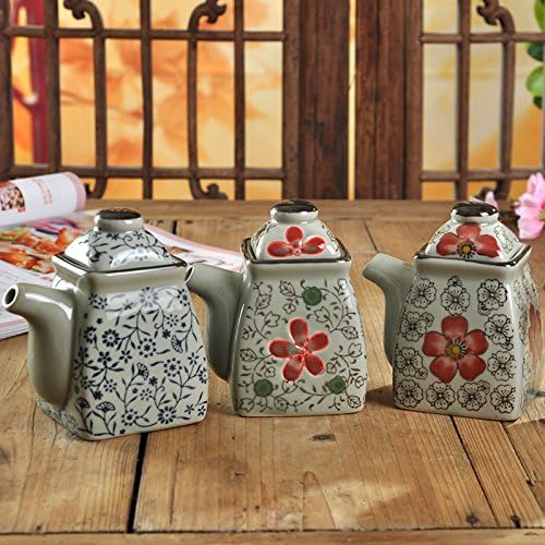 Ceramic Spice jar or ceramic pot soy sauce bottle sealed cans of oil vinegar bottles of sesame oil sauce bottle