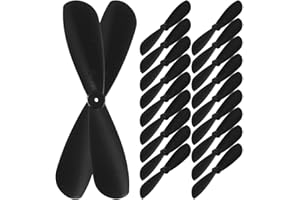 BESTonZON Motor Propeller 10 Pairs 1.81 Inch Rc Drone Propellers Replacement Lightweight 2-Vane Blades for Smooth Stable Flight Remote Control Toy Aircraft