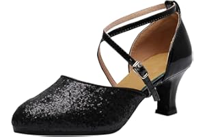 SHININGUPUP Promotion Sale Shoes for Women Wide Fit Ladies Shoes Dance Shoes Latin Dance Shoes High Heel Satin Soft Sole Dance Shoes Shoe for Women UK Size