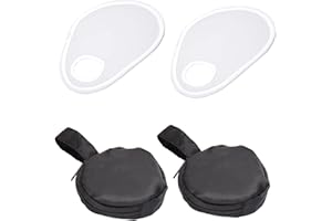 ETERSPR 2 Piezas Difusores para Flash, Difusor de Flash Portátil, Difusor de Flash para Cámara, Accesorios para Lentes de Cámara, con Bolsa de Transporte (30 Cm)