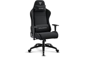 SENSE7 Spellcaster FUKU XL Fotel Gamingowy i Biurowy – Oddychająca Tapicerka, Regulacja 90°-160°, Funkcja Bujania, Podłokietniki 1D, Komfort i Styl, Rekomendowany wzrost powyżej 180 cm