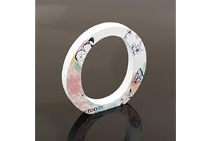 FREEAS Décoratif Bois Lettres, 26 Alphabet Blanc Lettres en Bois Avec Motif Papillon et Fleur imprimé pour Déco Nom des Enfants Fête d'anniversaire de Mariage Décoration de Maison et de Chambre à Couche (O)