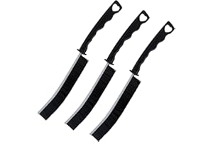 HBERCAI 3 Pièces Brosse de Nettoyage des Interstices,Brosse de Fine et Longue Nettoyage de Crevasses à Poils Durs,Brosse à Joint de Carrelage pour Groove Gap et Saleté dans Salle de Bain et Cuisine