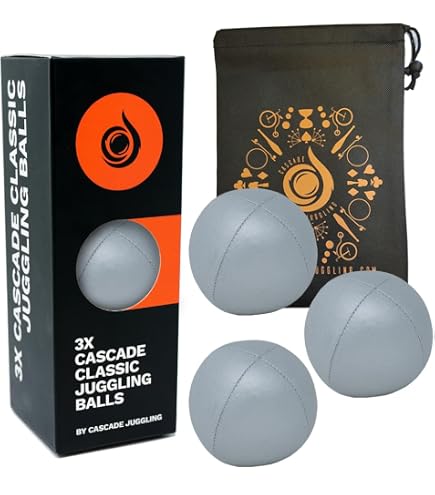 Lot De 3 Balles De Jonglage Cascade Pro – Daim Synthétique 110 G, 62 Mm – Pour Débutants Et Confirmés