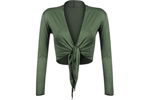 Gloop Bolero, belle, élégante veste pour femme, manche longue, noeud Bolero