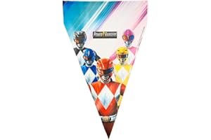 BeenSmile, POWER RANGERS FLAG, Children's Birthday Decoration, Party, Celebration and Anniversary Items, 1 Piece, 3 M
