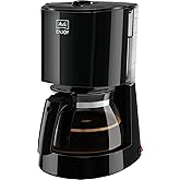 Melitta Enjoy - Filterkaffeemaschine - mit Glaskanne - Tropfstopp - 10 Tassen - Schwarz (1017-02)