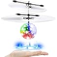 Flying orb ball toys for Kids,flying spinner hand rc plane mini drone,LED lights helicopter hover ball,Indoor and outdoor UFO toys for adults/children,birthday for boys and girls
