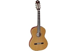 Ortega Guitars 7/8 Konzert Gitarre – Family Series – Inklusive Gig Bag – Zeder, Mahagoni, Natur (R122-7/8)