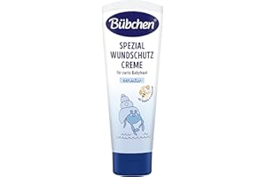 ‎BÜBCHEN Bübchen Spezial Wundschutz Creme, 75 ml – pflegende und beruhigende Heilsalbe für Babys und Kinder, Wundcreme gegen Hautrötungen, ohne Silikone