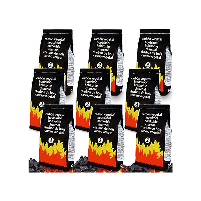 27kg Holzkohle Grillkohle Holzkohlegrill Grill Kohle Holz Kohle Grillen Bbq Hohe Standzeit Der Glut Aschearme Verbrennung