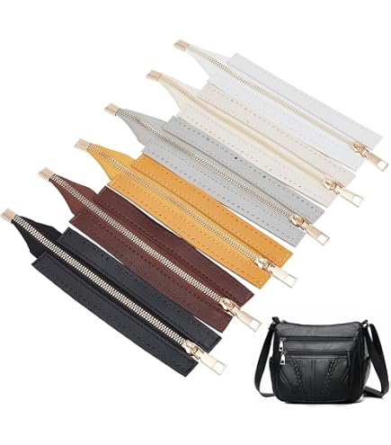 PU-Leder-Reißverschluss 30 Cm – Mit Metallzähnen & Löchern Zum Annähen | DIY-Zubehör Für Taschen & Geldbörsen