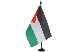 AZ FLAG Bandiera Da Tavolo Giordania 21x14 cm - Piccola Bandierina Giordana 14 x 21 cm