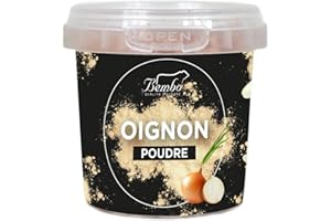 BEMBO QUALITÀ D'AUTORE Oignon en Poudre Bembo 60 g | Poudre d'Oignon | Épice Naturelle Déshydratée pour Mélanges, Sauces et Salsas | Emballage anti-lumière et anti-oxydation, réutilisable et recyclable