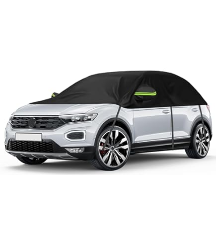 Opaltool Auto Baeschermhoes voor VW Touran 2003-2026, Waterdichte Volledige Autohoes met Zijdeur Rits, Slot en Winddichte Banden voor Zon Sneeuw Regen Stofbescherming
