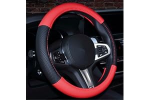 Istn 2020 Nieuwe Auto Stuurhoes Comfort Duurzaamheid Veiligheidskoffer (Rood)