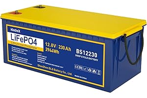 ‎NINTHCIT Ninthcit LiFePO4 Akku 12.8V 230AH, Lithium Batterie mit über 8000 Mal Tiefzyklen und BMS Schutz für Solaranlage, Geeignet für Solaranlagen, Wohnmobile, Boote, Häuser(1Stück)