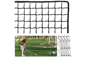 NEWFUN Rete da Golf, 3x3M, Rete di Sicurezza Regolabile del Cortile, Rete Portatile Della Mazza da Golf, Golf, Baseball, Rete di Formazione Dell'hockey, per uso dell'interno e del Giardino all'aperto