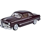 Giffy / 1949 Coupe 1:24 &Ouml;l&ccedil;ek Die-Cast Kutulu Full Metal Koleksiyonluk Oyuncak Klasik Ara&ccedil; Model Araba Kahverengi (Kahverengi