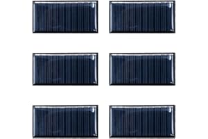 Pack of 6 ZONADAH 50ma 5V Mini Solar Panel Kit, Batter Charger, DIY Home, Science School Projects, Camping, Fishing, Hiking Outdoor Garden Light Charging tools