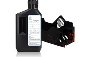 YOUSU High-Temp Resistant Tough 3D Printer Resin - Up to 220°C, 3D Printing Resin for Engineering, Industrial Applications, Black 1000g