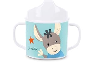 Sterntaler Henkeltasse mit Trinkaufsatz, Esel Emmi, Alter: Für Babys ab 6 Monaten, Mehrfarbig