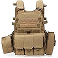 Irovami Quick Release Vest Airsoft Combat Molle Plate Carrier Vest