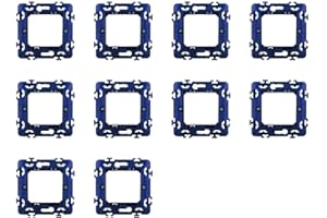 Ixtrima 10 pièces support compatible avec Bticino Living Light, supports boîte 502 503 504 507 (2 places - 2 modules)