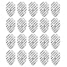 Produktbild AVANTEK 20 × Premium Gel Elektroden Pads, wiederverwendbar, 7,5 cm x 5 cm mit 3,5 mm Anschluss für EMS / IF / TENS Massagegeräte