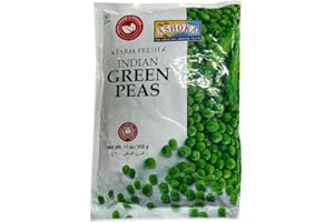 GENERIC Ashoka Indian Green Peas with Farm fresh, Frozen peas in High Protein & Fiber, Taste of Authentic Indian Cuisine can be used in many dishes, From pure taste of India - 310g