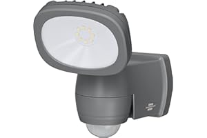 ‎BRENNENSTUHL Brennenstuhl LUFOS Reflektor LED z bateriami/Kinkiet Zewnetrzny z bateria i czujnikiem ruchu (Oswietlenie zewnetrzne z 8 wysokiej jakosci markowymi diodami LED, 440 lumenów, IP44)