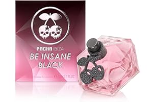 Pacha Ibiza Perfumes - Be Insane Black, Eau de Toilette for Women - Sexy, Femenine and Charming Fragance - Floral and Fruity Notes - Ideal for Day Wear - 80 ml