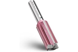 WOBLLMX Fresa a 3 lame 8 mm, diametro 14 mm, lunghezza di lavoro 30 mm, in metallo duro professionale, fresa standard per legno, piastra di densità, accessori fresa a mano (lunghezza totale: 62 mm)