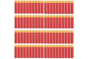 HONGCI 9.5cm Rouge Mousse Recharge Doux Fléchettes Balle pour Arme-Jouet Nerf N-Strike Centurion Mega Série Elite Blasters Pistolet (120PCS)