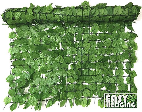 EasyHedging® Roll-Efeuhecke, künstlich, verwandelt unschöne Bereiche & sorgt im Handumdrehen für Sichtschutz, Hellgrün - 2