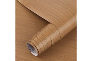ARTHOME WALL DECOR Arthome folia samoprzylepna do mebli Brązowa tapeta z drewna, 42 cm x 3 m dekoracyjna folia winylowa wodoodporna do mebli blatu, zdejmowana łatwa do czyszczenia powłoka ścienna
