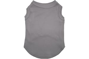 Petitebelle Einfarbiges Hundehemd für Welpen, einfarbig, Grau, Größe XS