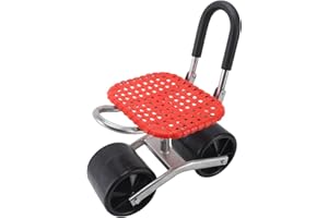 ‎EJOYOUS Ejoyous Gartenhocker mit Rollen, Rollsitz für Gartenarbeit Garten Rollsitz Höhenverstellbar 22-35cm Gartensitz Fahrbar Arbeitssparend Effizienzsteigernd