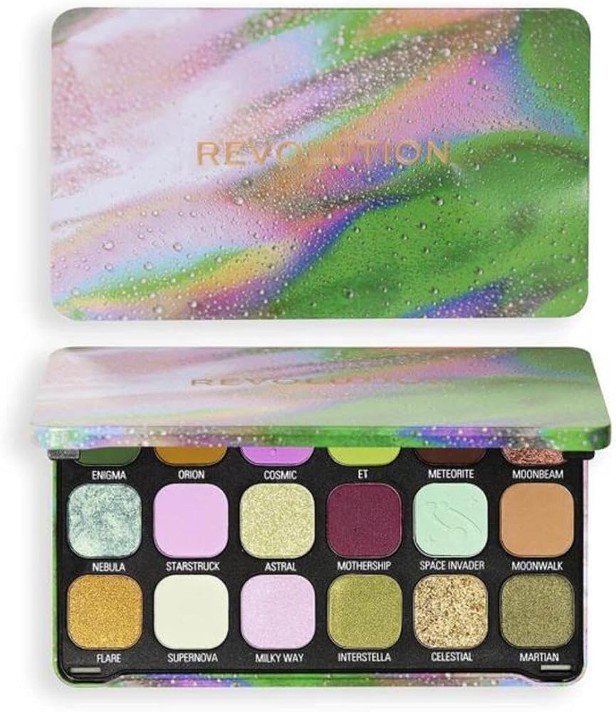 Revolution Forever Flawless Far Paleti Nova Green, Renkli