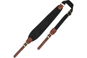 GUGULUZA Gepolstert Gewehrgurt Gewehrriemen mit Zwei Lederspitze Gun Sling Strap