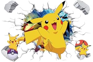 LXJYMFZI 3D Cartoon Wall Stickers Game Wall Decal Self-Adhesive Wall Sticker for Room Bedroom Living Room Art Home Decor Size：（40X60cm）