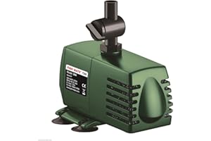 Fish Mate 700 Pond Fountain Pump - Up to 700 Litre Flow Rate per Hour, Anti-Clog Design with 4 Fountain Options