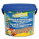 JBL 41002, Alleinfutter für alle Teichfische, Futtersticks...
