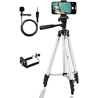 theprintingzone Tripod 3110 Stand for Phone and Camera Adjustable Aluminium Alloy Tripod Stand Holder for Mobile Phones…